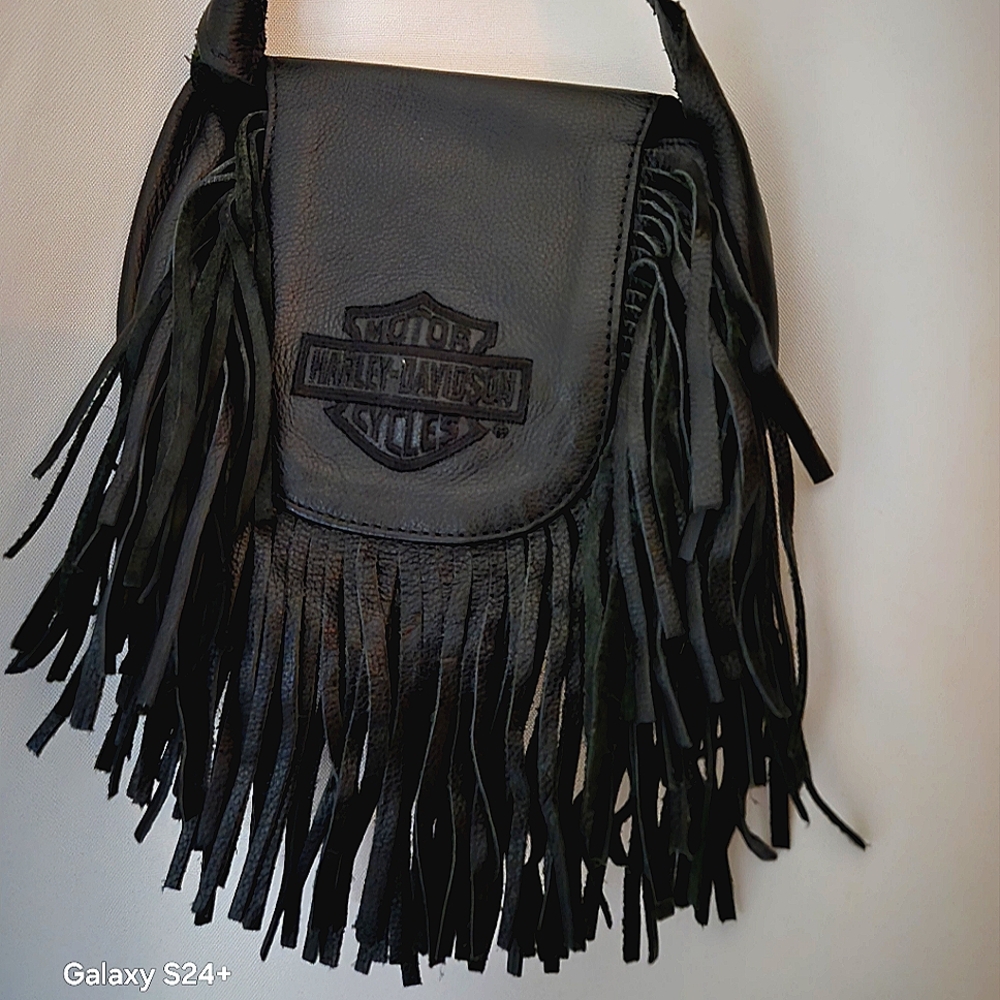 Geniune Harley Davidson Leather Fringe Purse